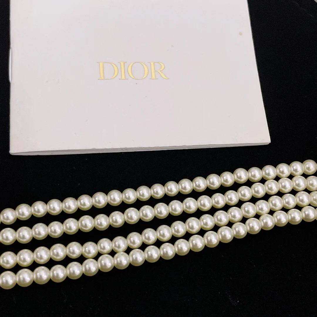 디올 라 파리지앵 초커 골드 피니쉬 목걸이