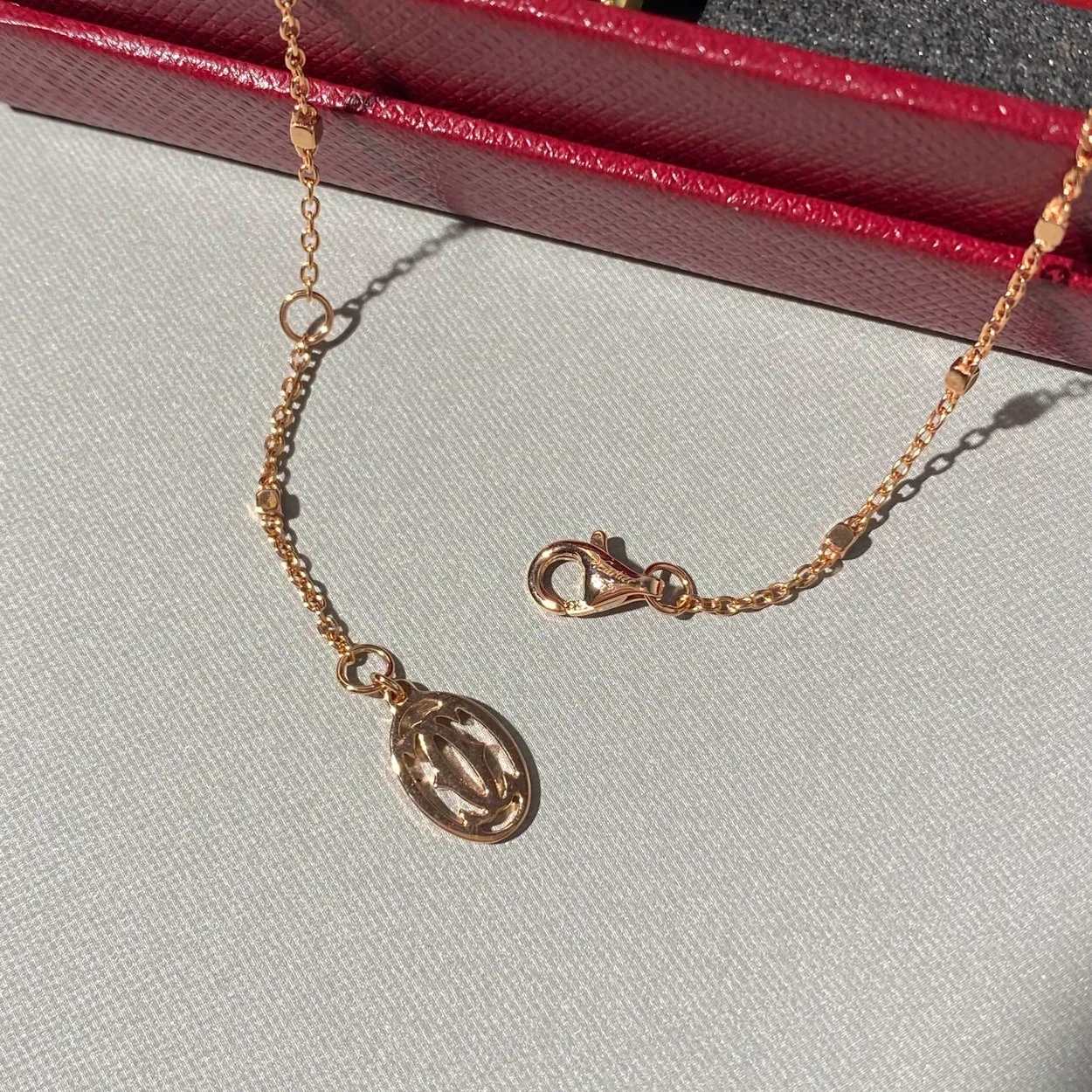 까르띠에 클래쉬 드 핑크 골드 다이아몬드 목걸이 N7424312