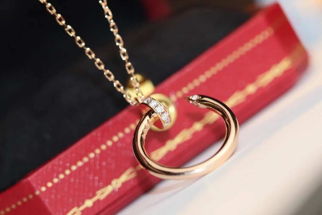 까르띠에 저스트 앵 끌루 핑크 골드 목걸이 B7224513