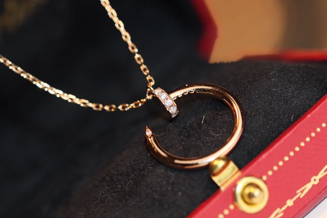 까르띠에 저스트 앵 끌루 핑크 골드 목걸이 B7224513