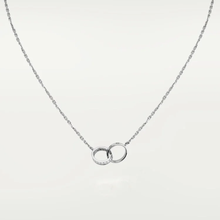 까르띠에 러브 화이트 골드 다이아몬드 목걸이 B7212500