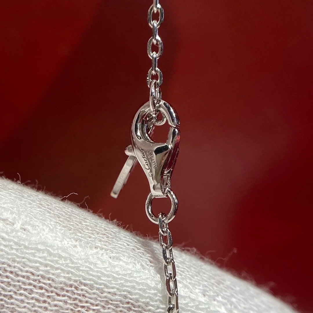 까르띠에 다무르 화이트 골드 다이아몬드 목걸이 B7215900