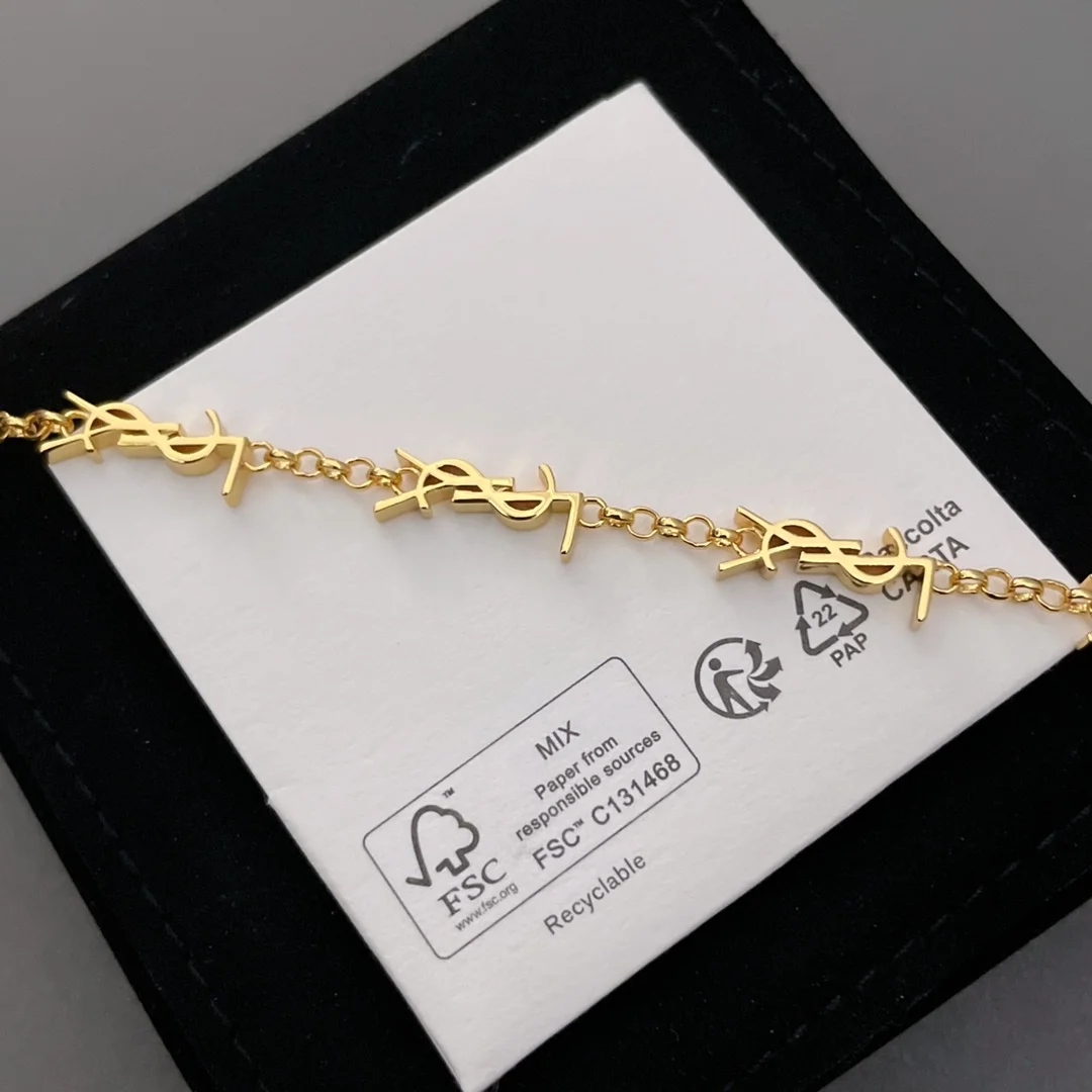 생로랑 메탈 CASSANDRE 멀티 참 팔찌