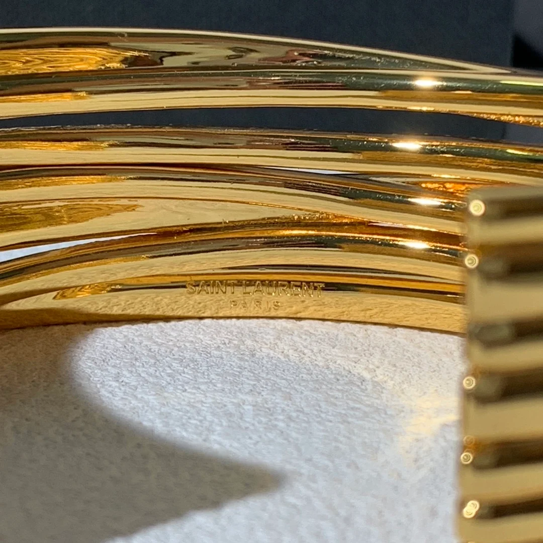 생로랑 메탈 멀티 와이어 커프 팔찌