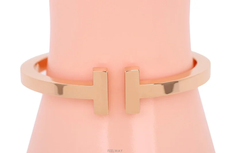 티파니 앤 코 스퀘어 로즈 골드 팔찌