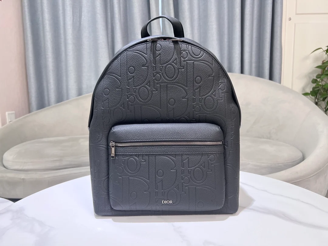 디올 라이더 2.0 지퍼 백팩 블랙