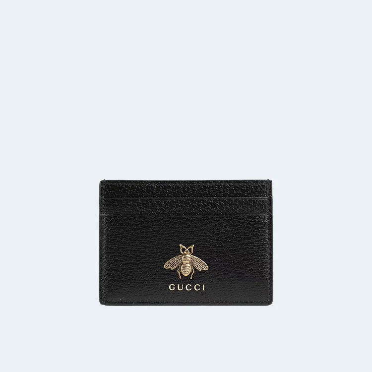 구찌 애니멀리에 레더 카드 지갑