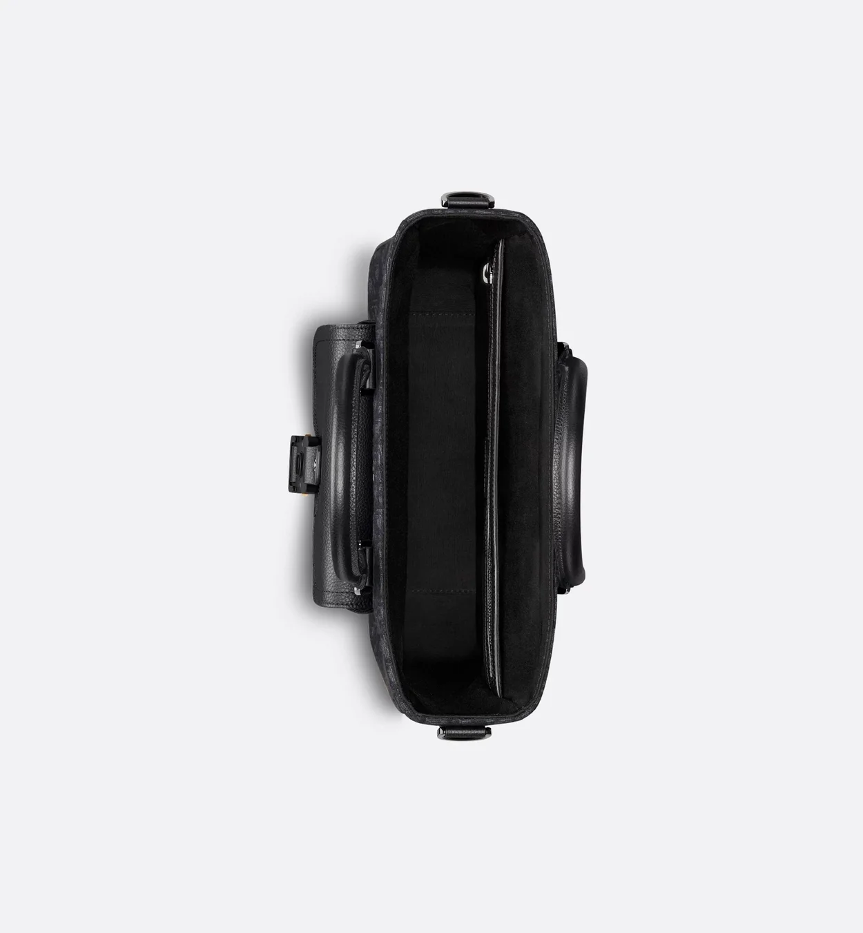 디올 오블리크 자카드 새들 토트백 블랙 그레인