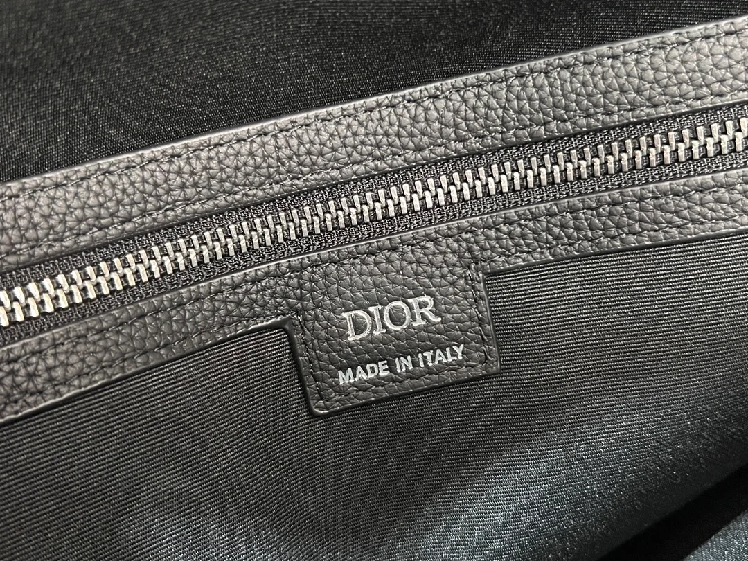 디올 오블리크 자카드 새들 토트백 블랙 그레인