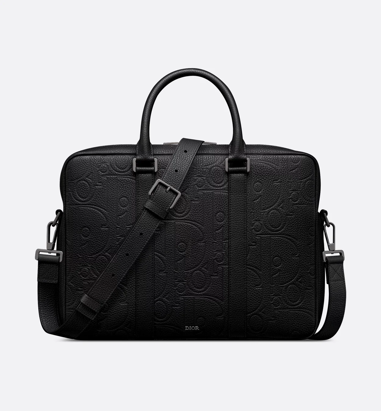 디올 지퍼 브리프케이스 블랙