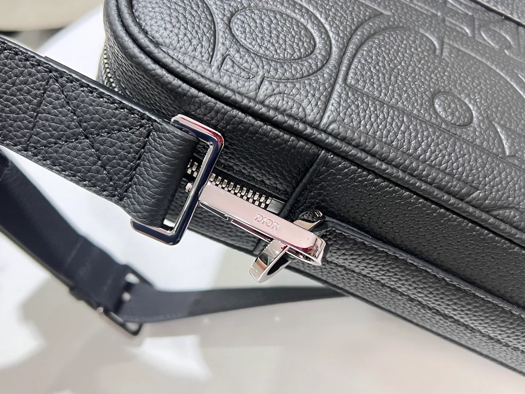 디올 지퍼 브리프케이스 블랙