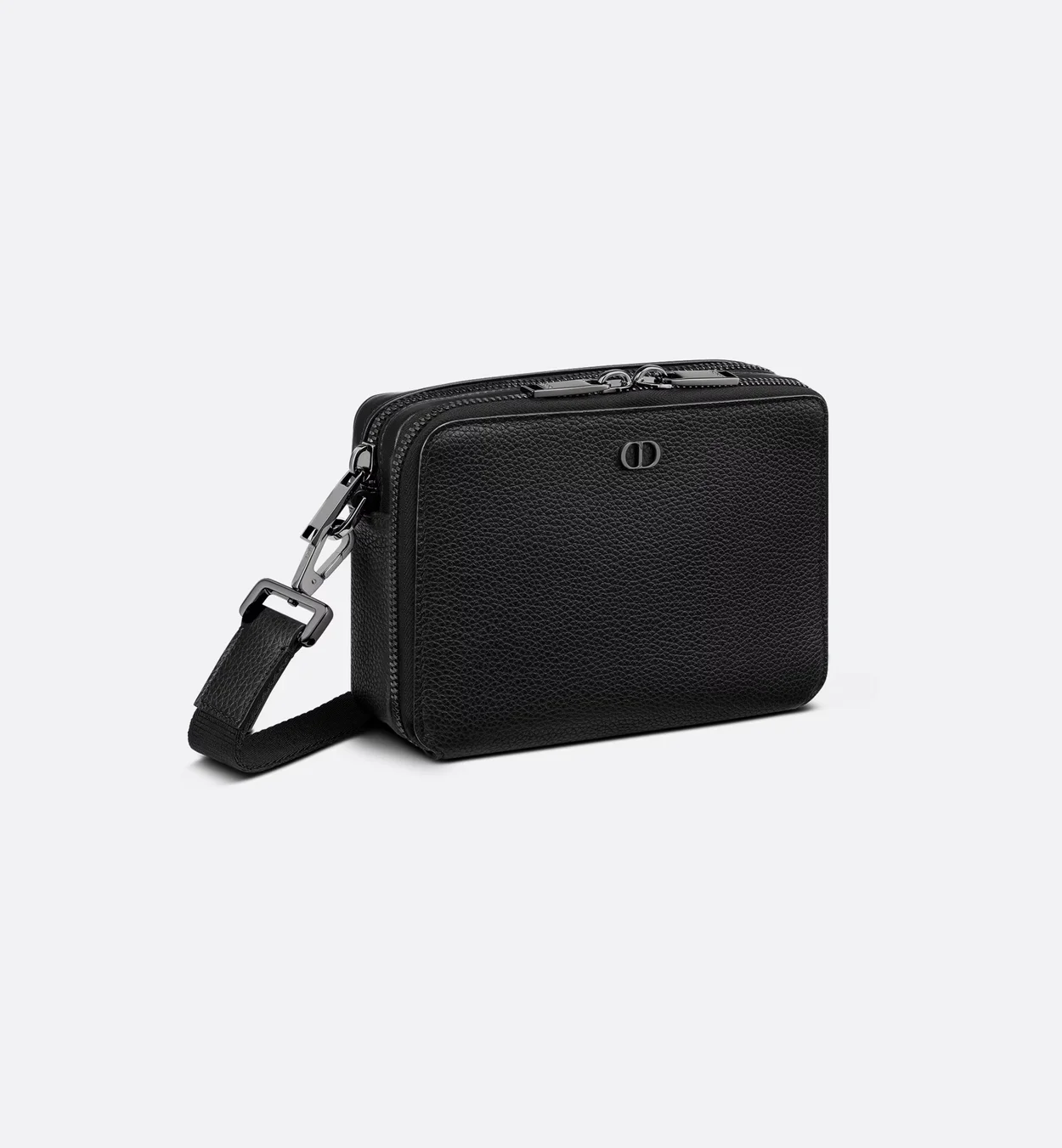 디올 시그니처 스트랩 파우치 블랙