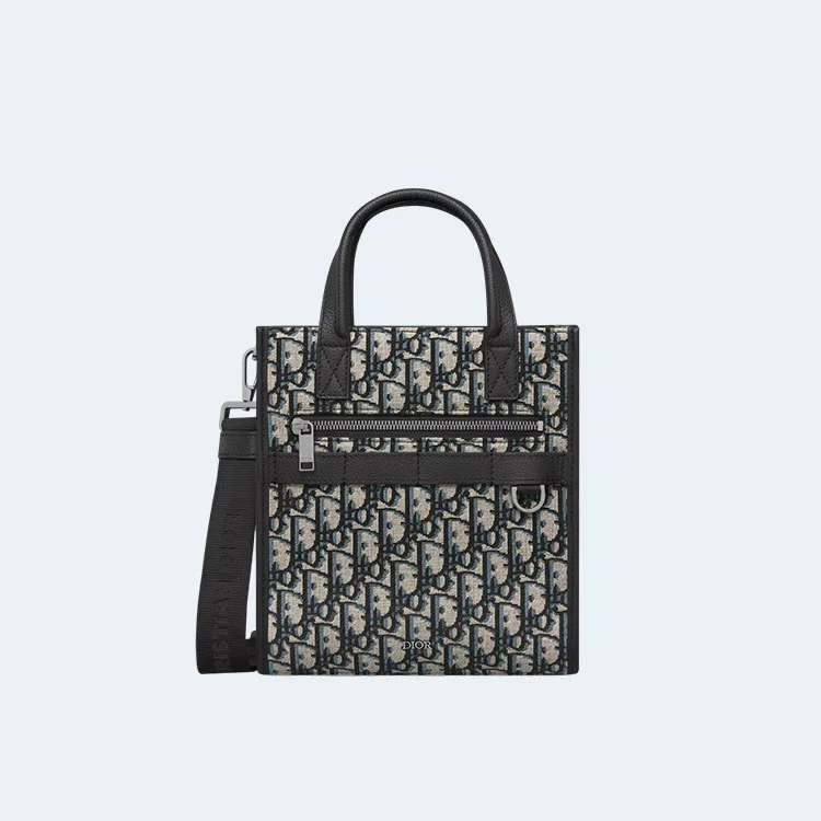 디올 사파리 노스 사우스 토트백 베이지