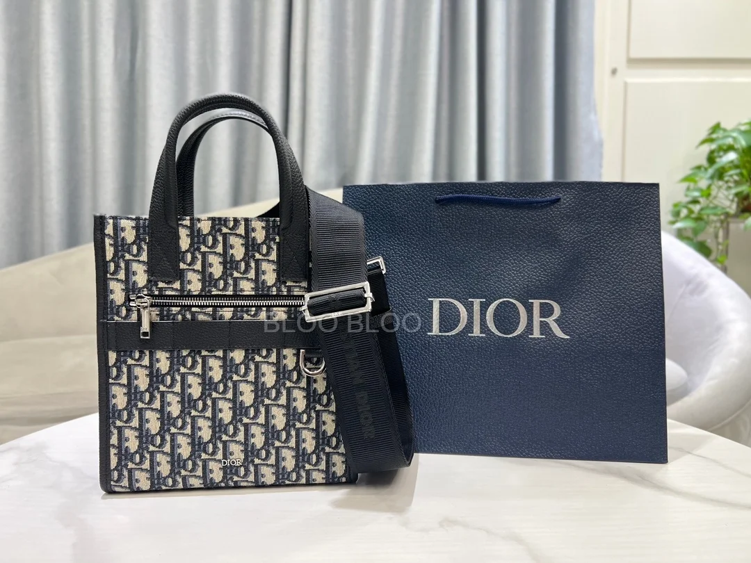 디올 사파리 노스 사우스 토트백 베이지