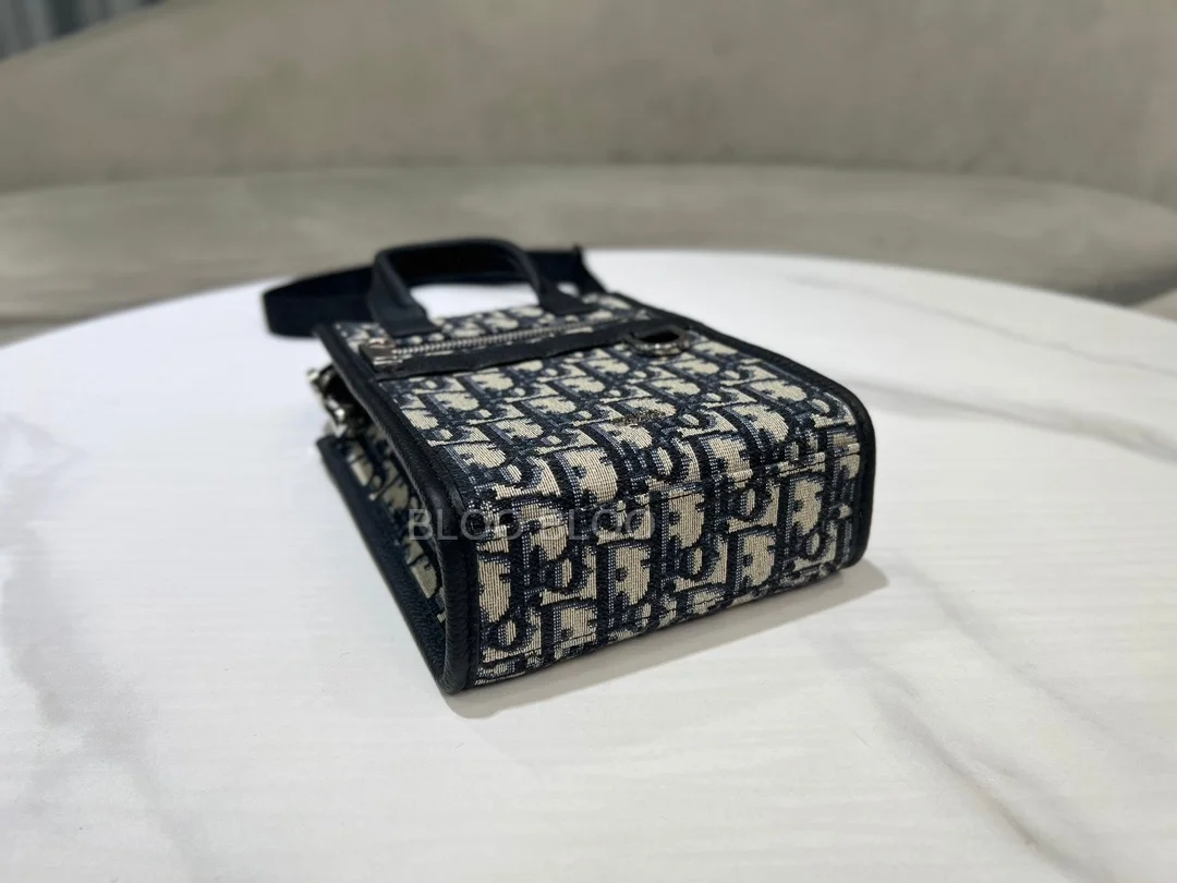 디올 사파리 노스-사우스 미니 토트백 베이지