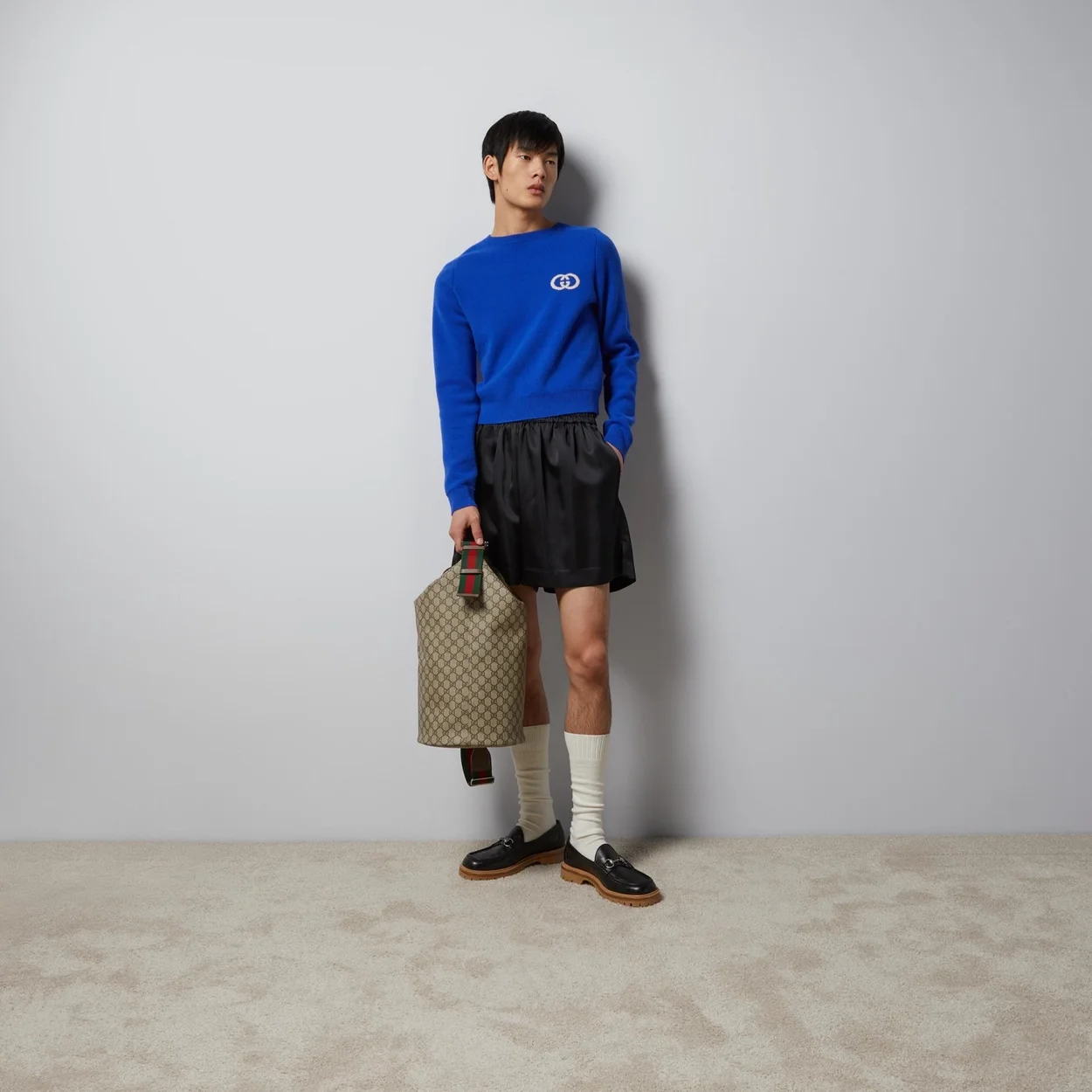 구찌 탑 핸들 GG 더플 백