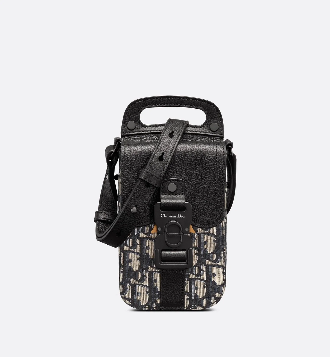 디올 새들 스트랩 버티컬 파우치