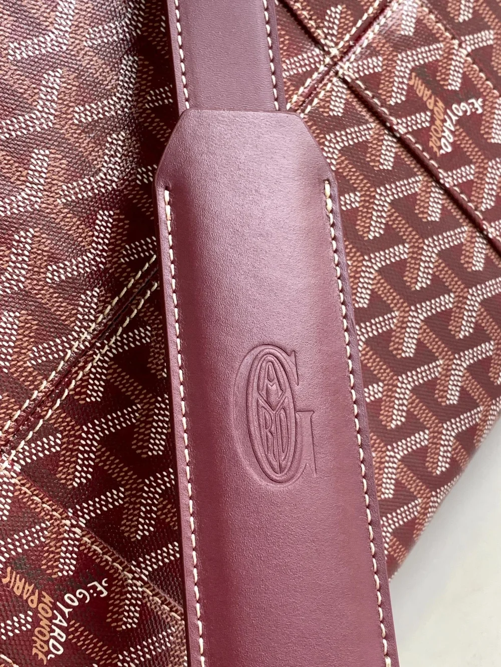 고야드 보스턴 50 백 버건디