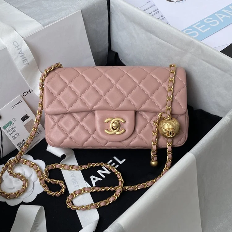 샤넬 클래식 골드 뉴미니 골든볼 AS1787