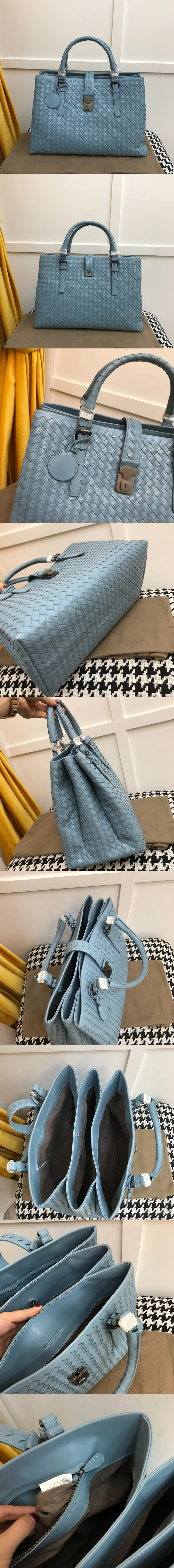 보테가 베네타 인트레치아토 로마 토트백 SF100629