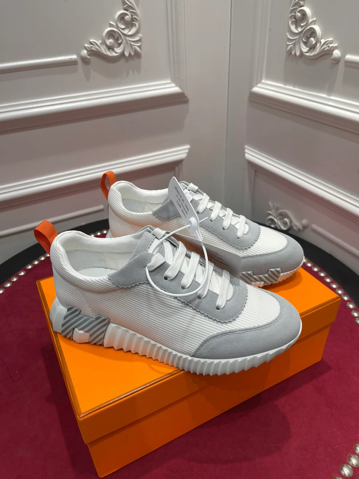 에르메스 바운싱 캔버스 스웨이드 멀티컬러