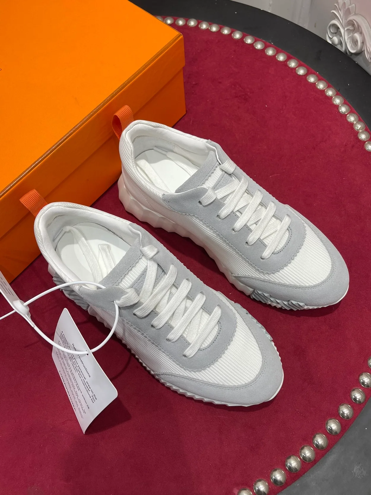 에르메스 바운싱 캔버스 스웨이드 멀티컬러