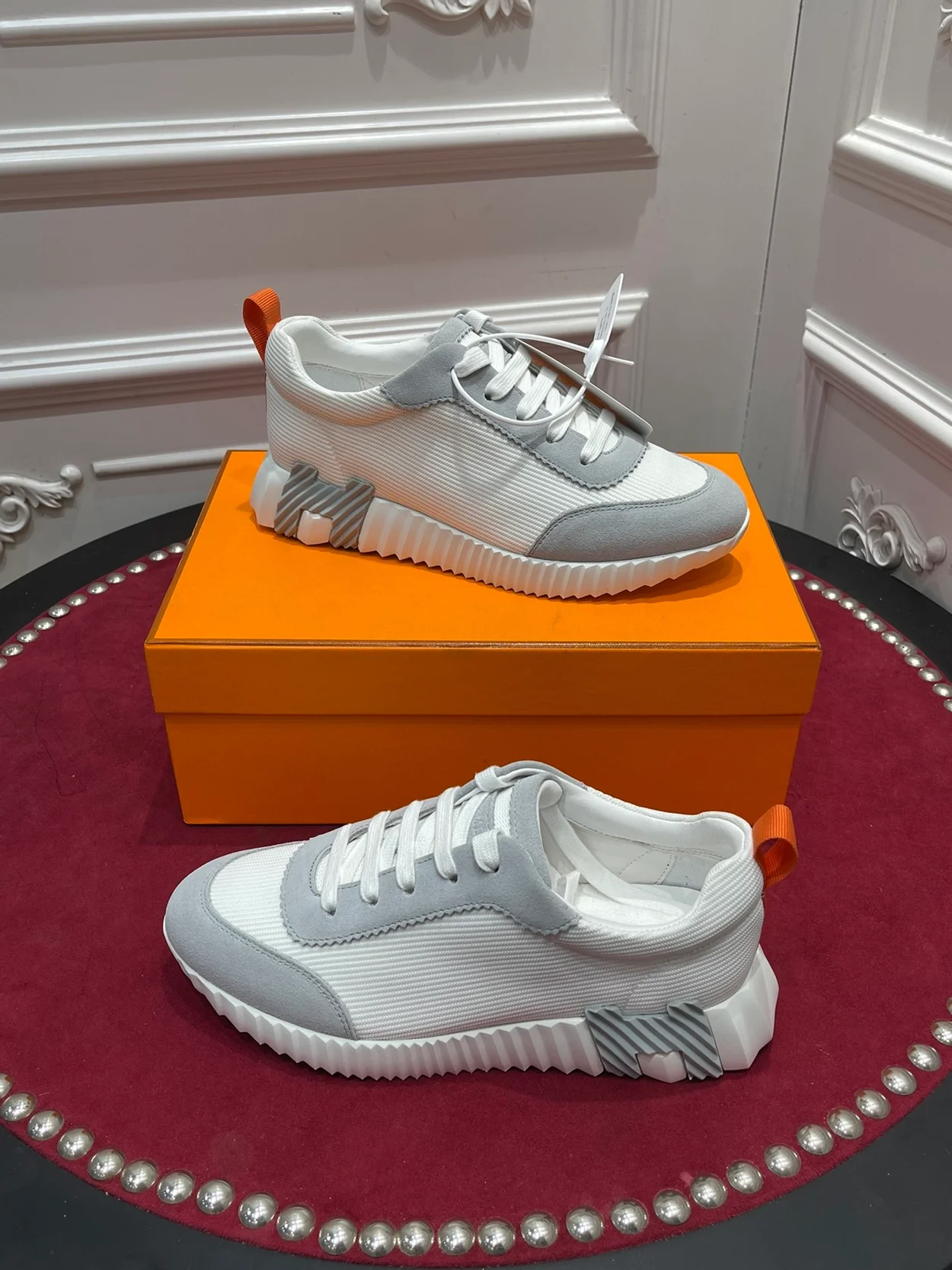 에르메스 바운싱 캔버스 스웨이드 멀티컬러