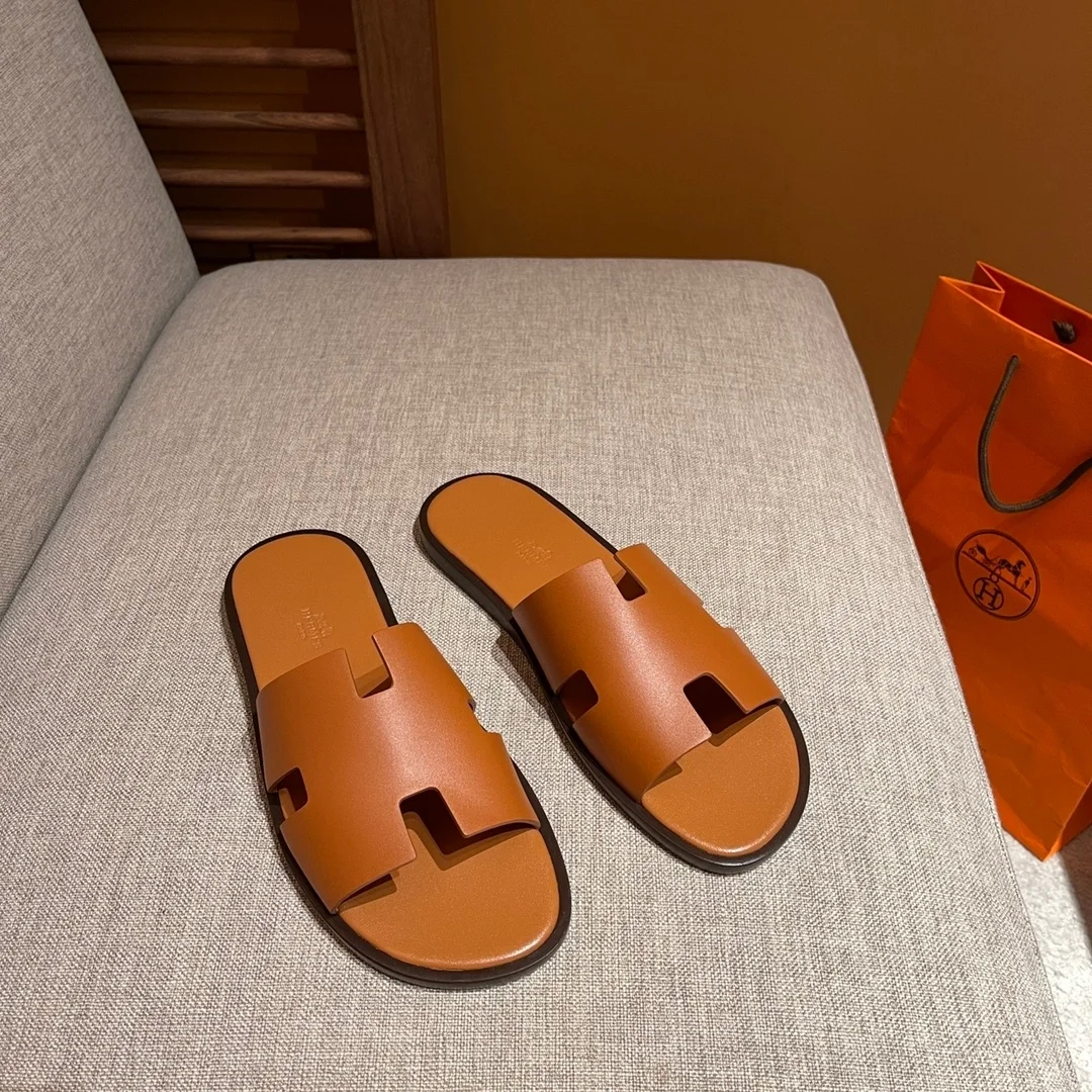 에르메스 이즈미르 샌들 브라운