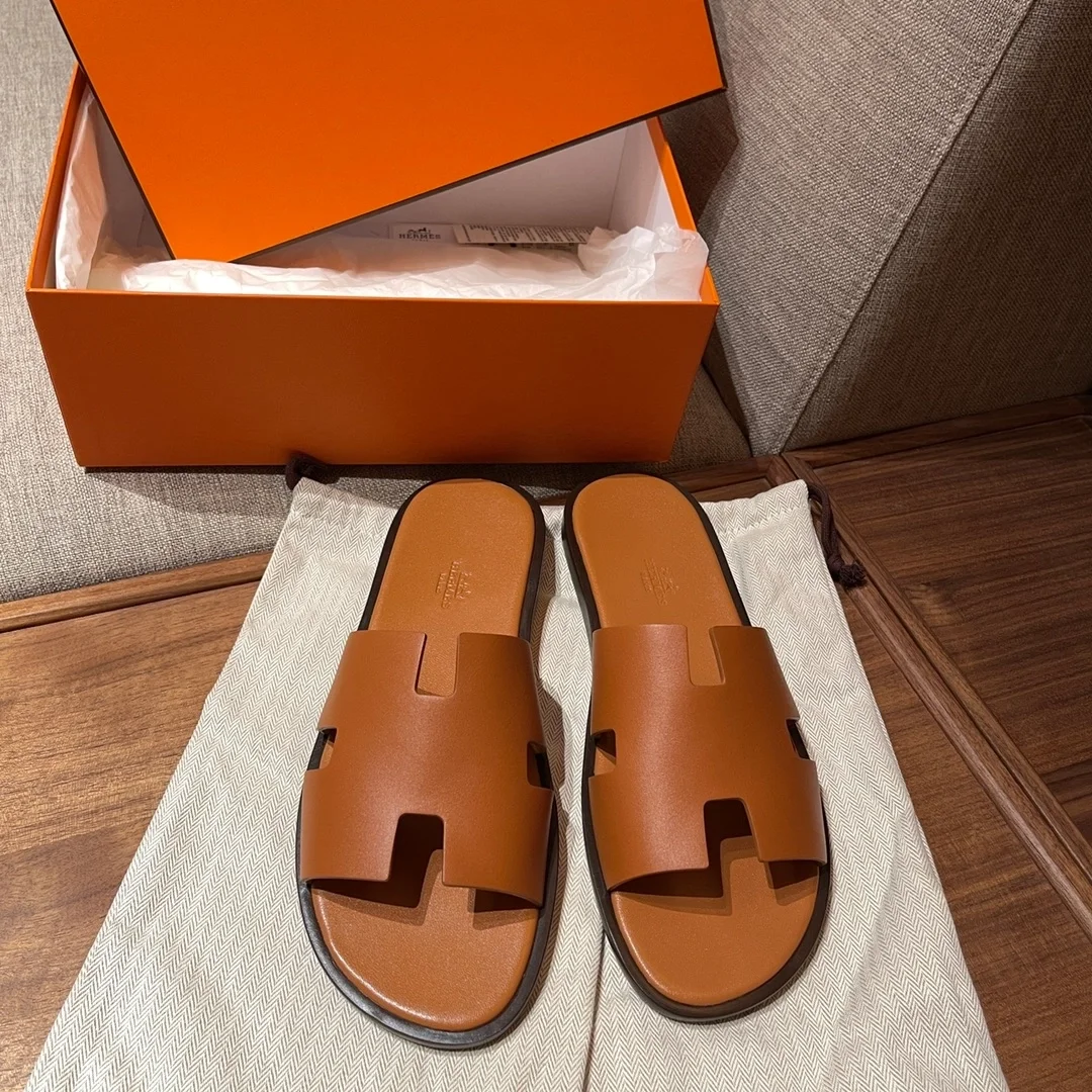 에르메스 이즈미르 샌들 브라운