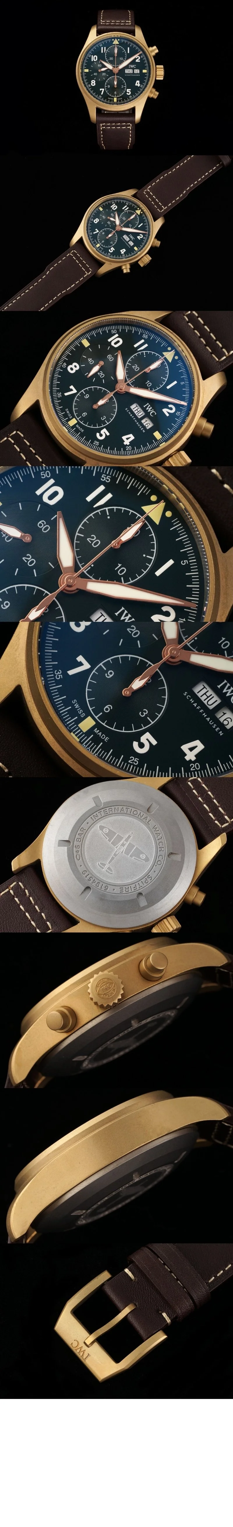 IWC 빅 파일럿 워치 43 스핏파이어 골드