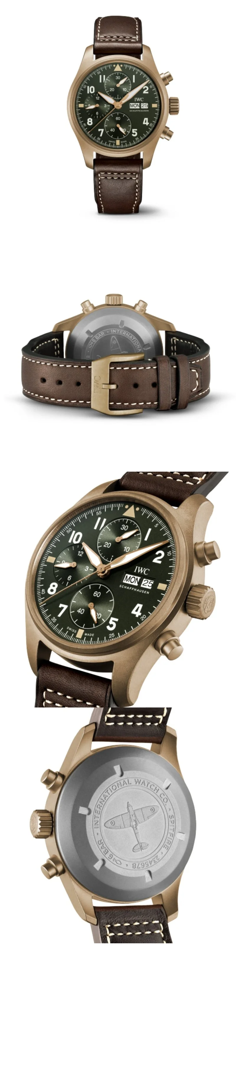 IWC 빅 파일럿 워치 43 스핏파이어 골드 상세 이미지 5