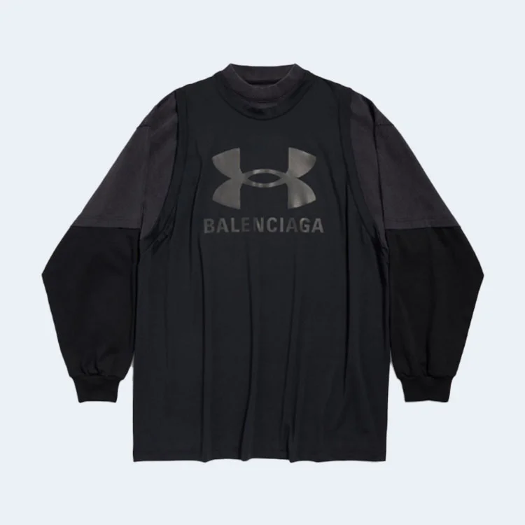 발렌시아가 언더아머 트리플 레이어드 롱슬리브 티셔츠