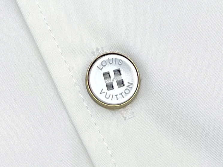 루이비통 시그니처 숏슬리브 코튼 셔츠