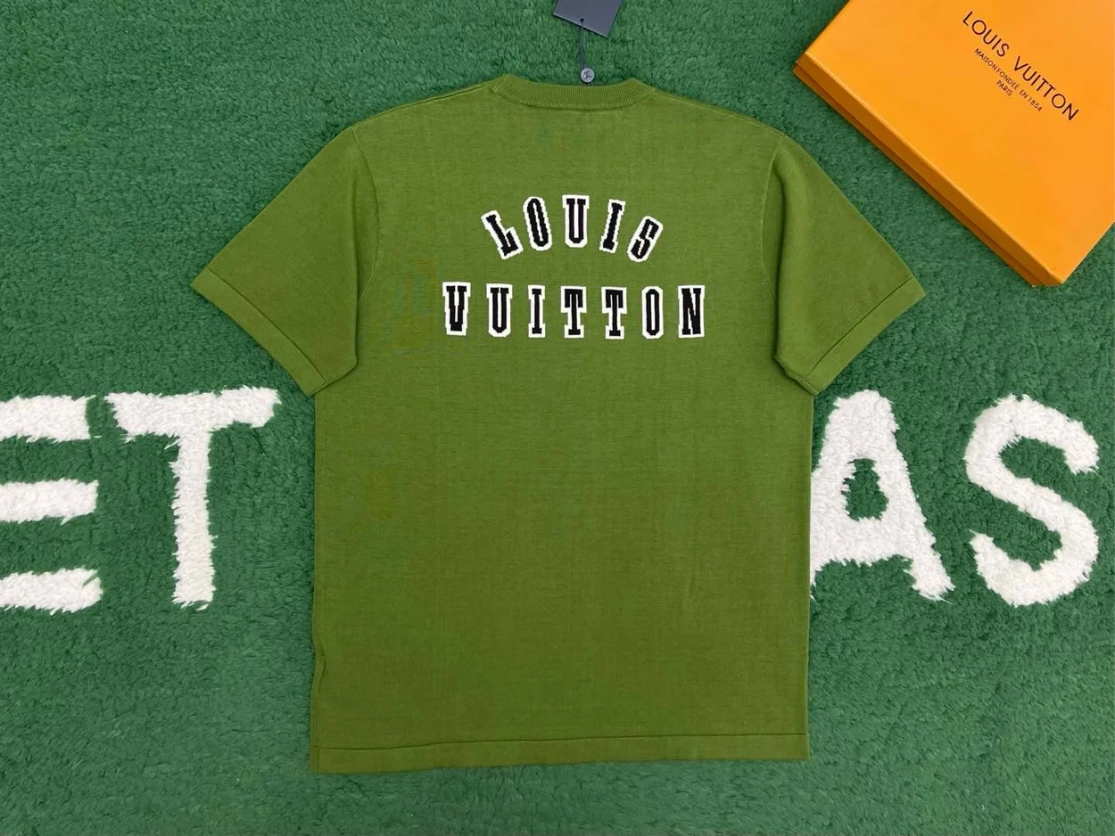 루이비통 쇼트 슬리브드 코튼 크루넥 티셔츠