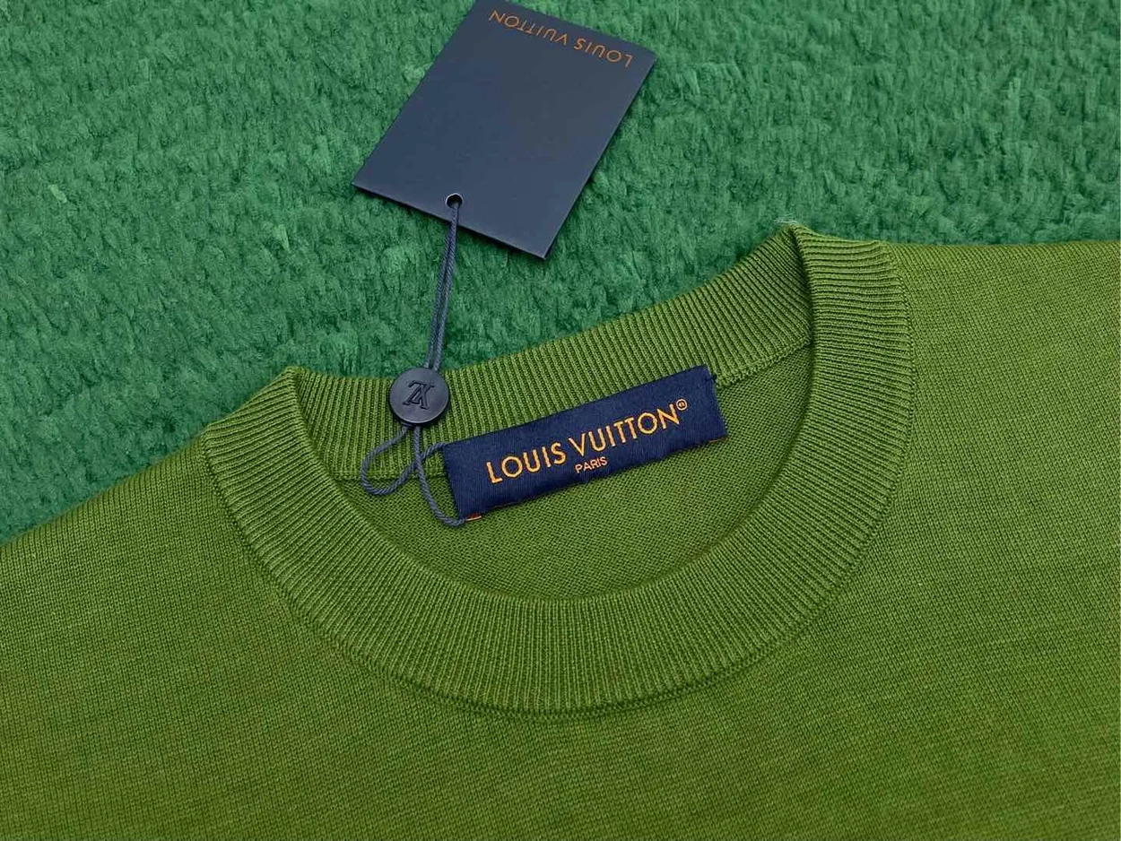 루이비통 쇼트 슬리브드 코튼 크루넥 티셔츠