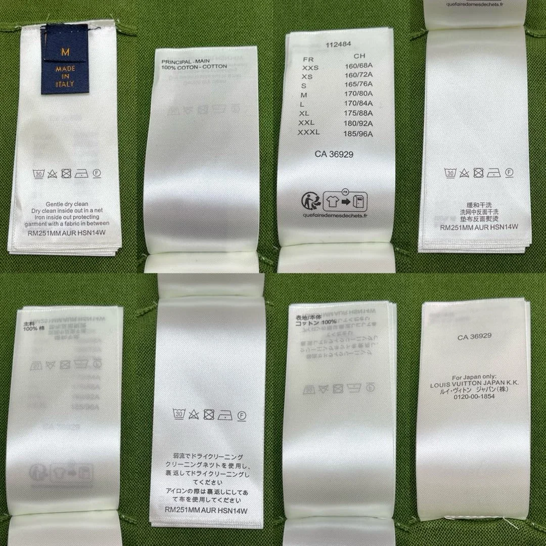 루이비통 쇼트 슬리브드 코튼 크루넥 티셔츠