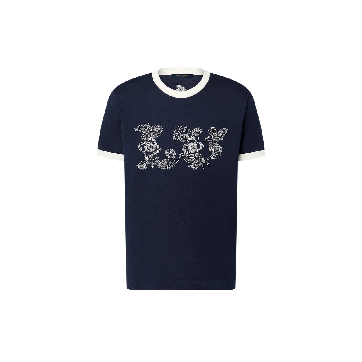 루이비통 그래픽 인타르시아 코튼 크루넥 티셔츠