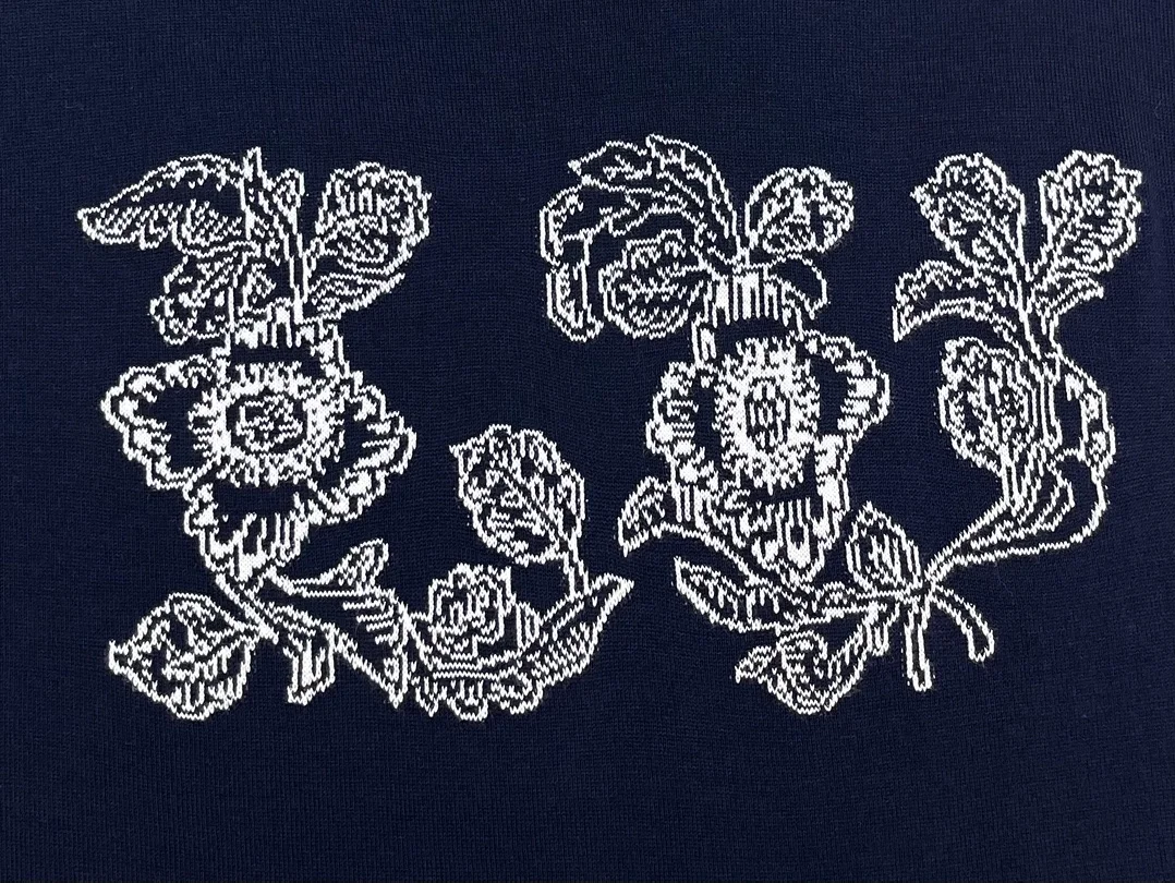 루이비통 그래픽 인타르시아 코튼 크루넥 티셔츠