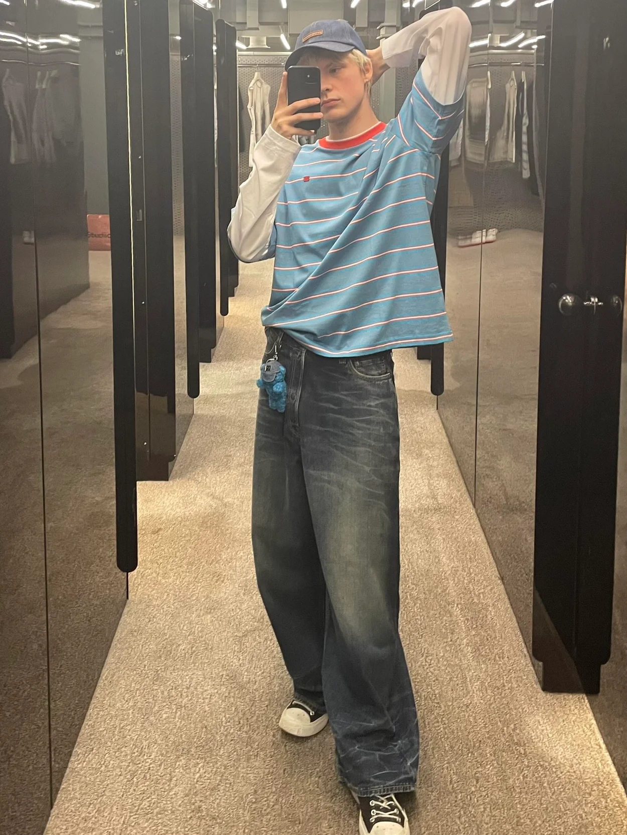 아크네 스튜디오 레이어드 티셔츠