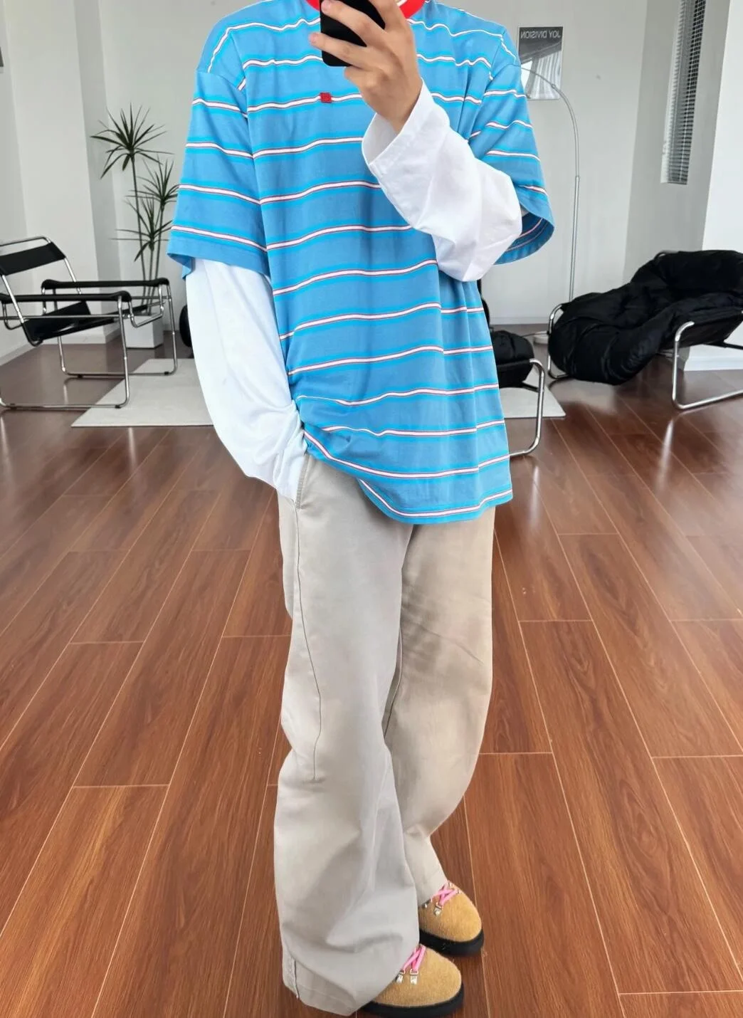 아크네 스튜디오 레이어드 티셔츠