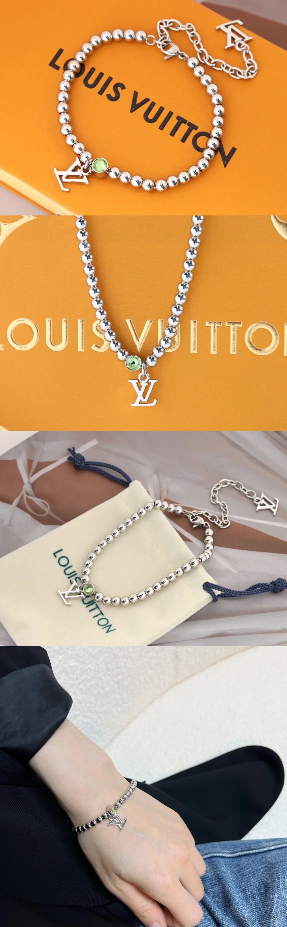 루이비통 나노 비즈 팔찌 M00731