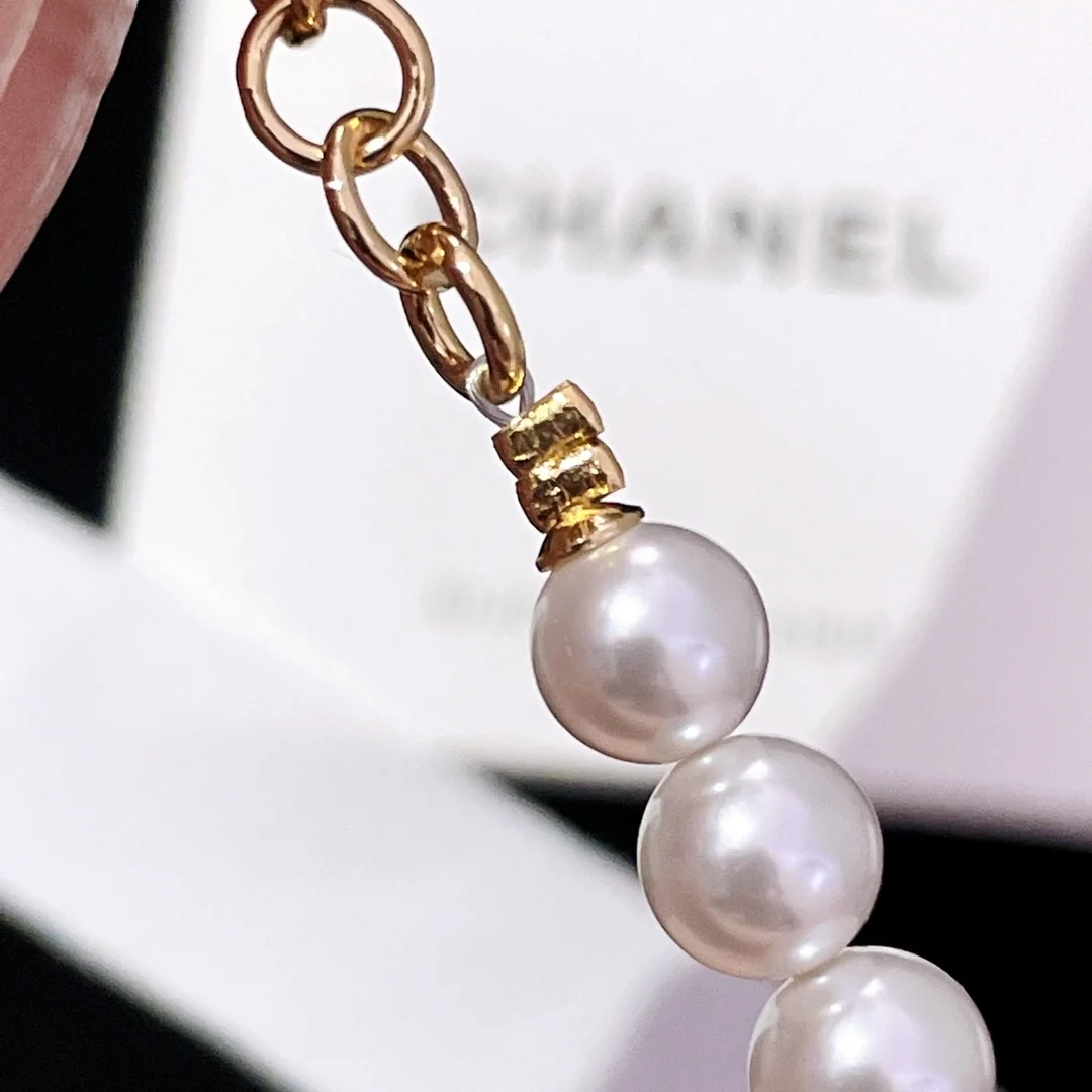 샤넬 데님 에나멜 하트 팔찌