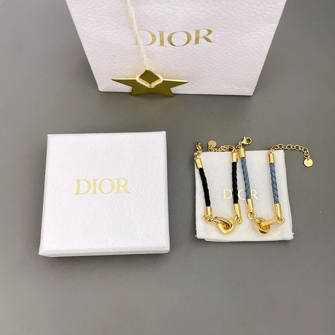 디올 CD Lock 팔찌 블루