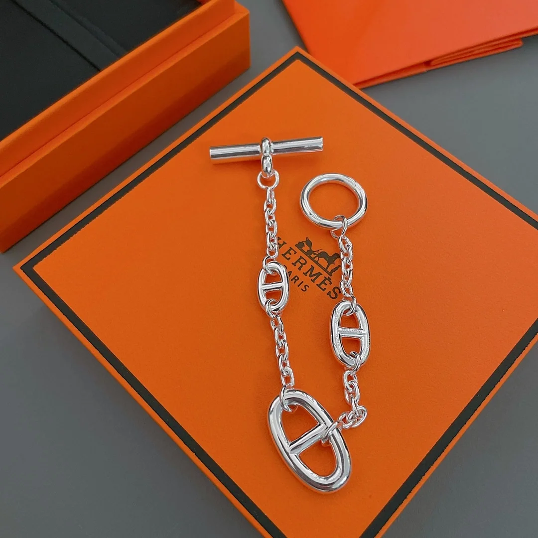 에르메스 파랑돌 브레이슬릿 실버