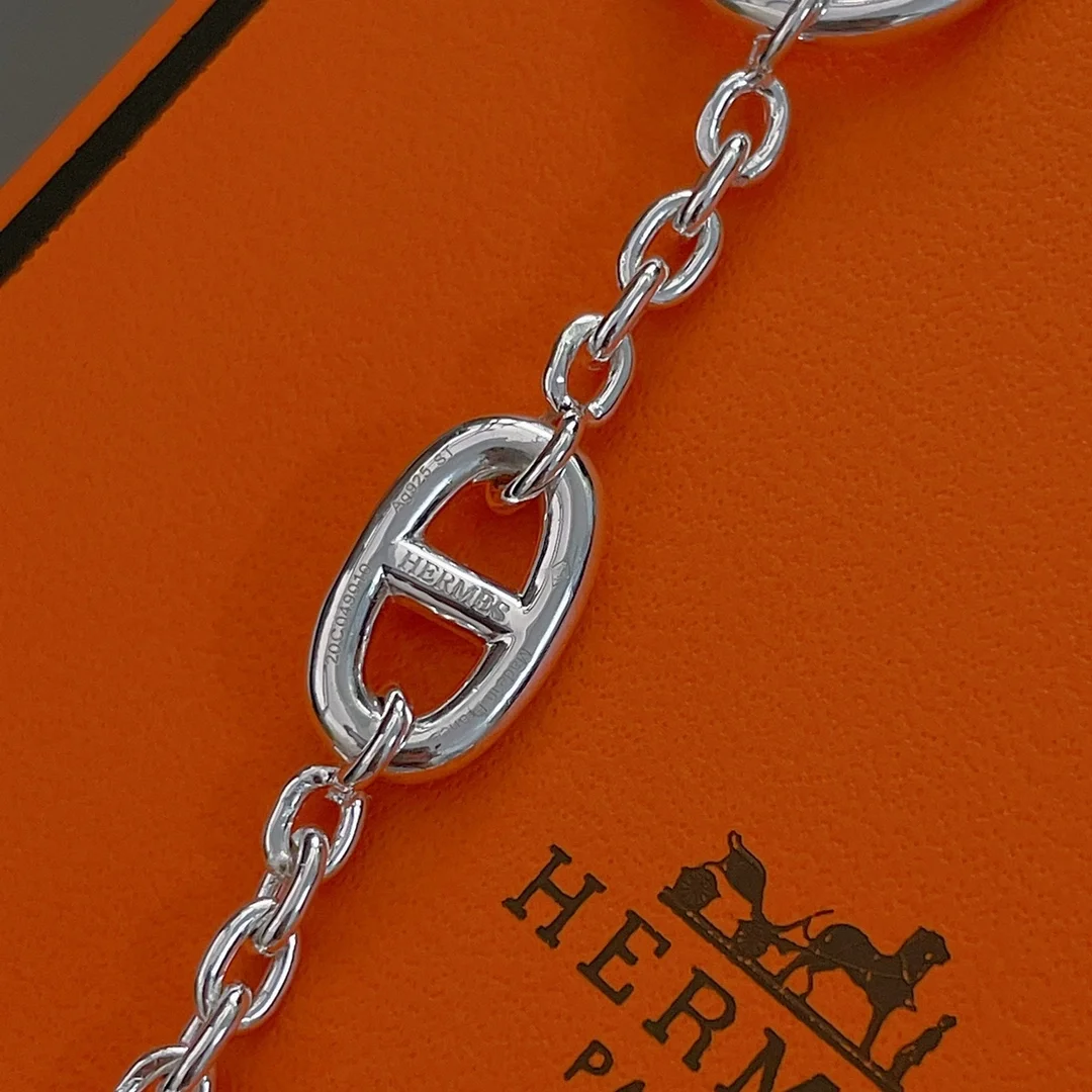 에르메스 파랑돌 브레이슬릿 실버