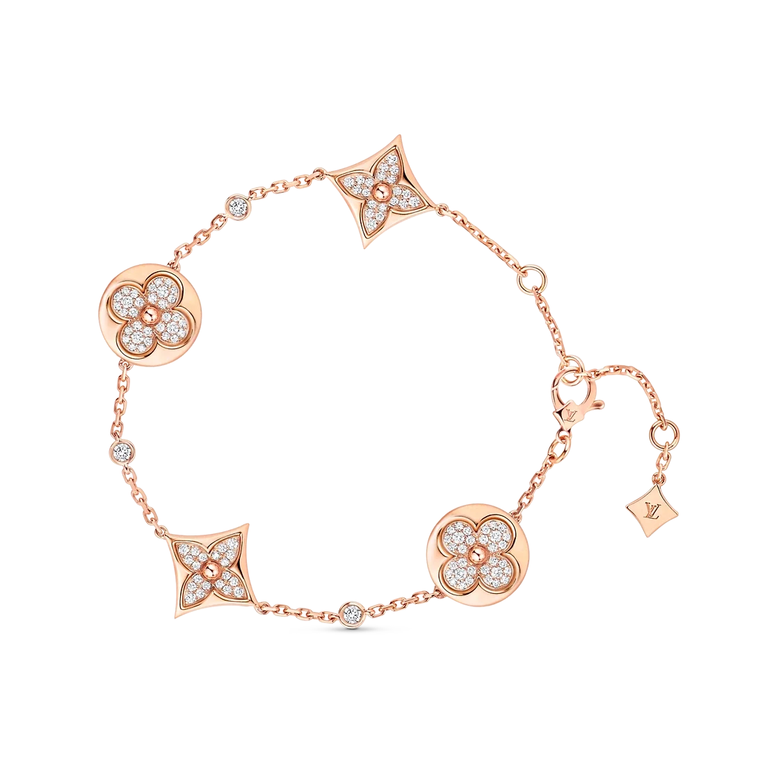루이비통 블라썸 BB 멀티 모티프 팔찌 핑크 골드 & 다이아몬드 Q95650