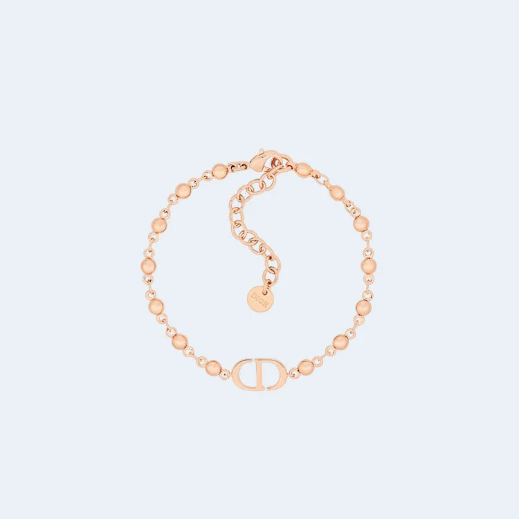 디올 쁘띠 CD 핑크 메탈 팔찌