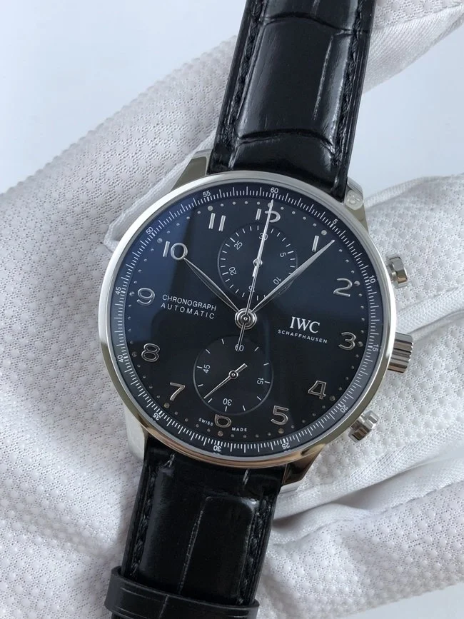 IWC 포르투기저 크로노그래프 블루다이얼