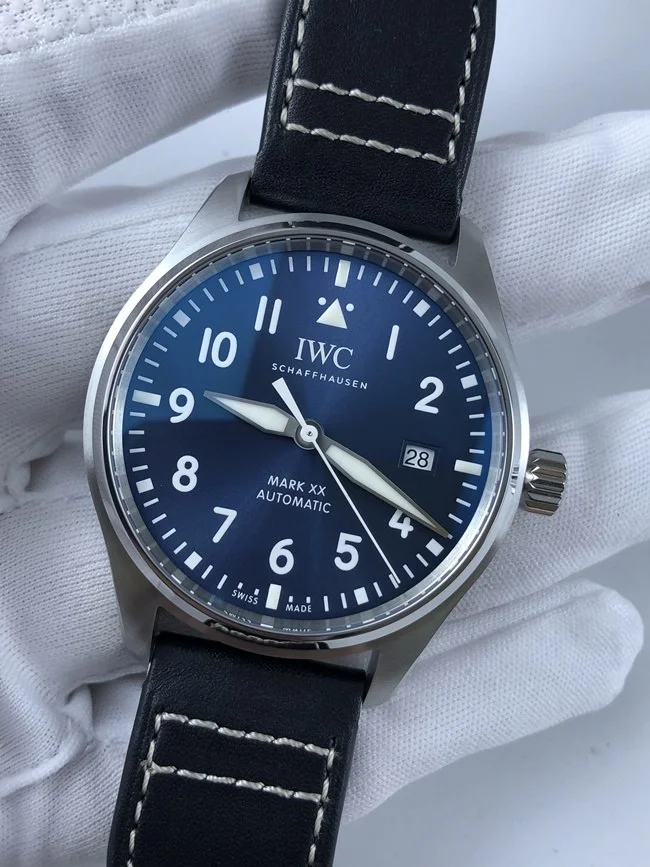 IWC 마크 20 블루다이얼 가죽스트랩
