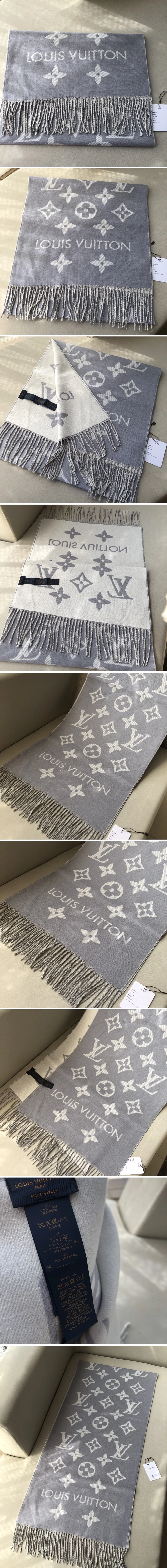 루이비통 캐시미어 100% 로고 머플러